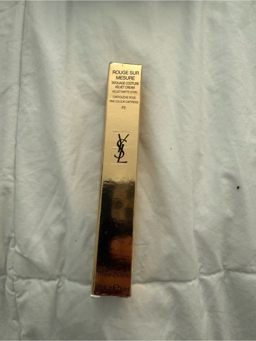 YSL Rouge Sur Mesure Tatouage Couture Velvet Cream Cartridge P2 Pink NEW in Box